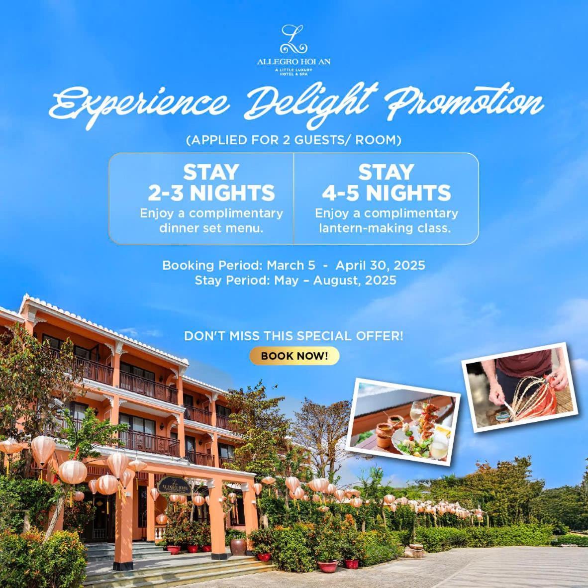 Allegro Hoi An . A Little Luxury Hotel & Spa Dış mekan fotoğraf A promotional banner for a resort